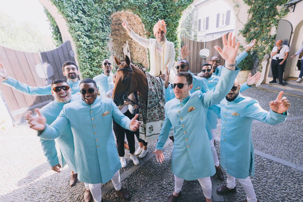Indian Wedding Photography Baraat Ptaufiq Como Italy 2