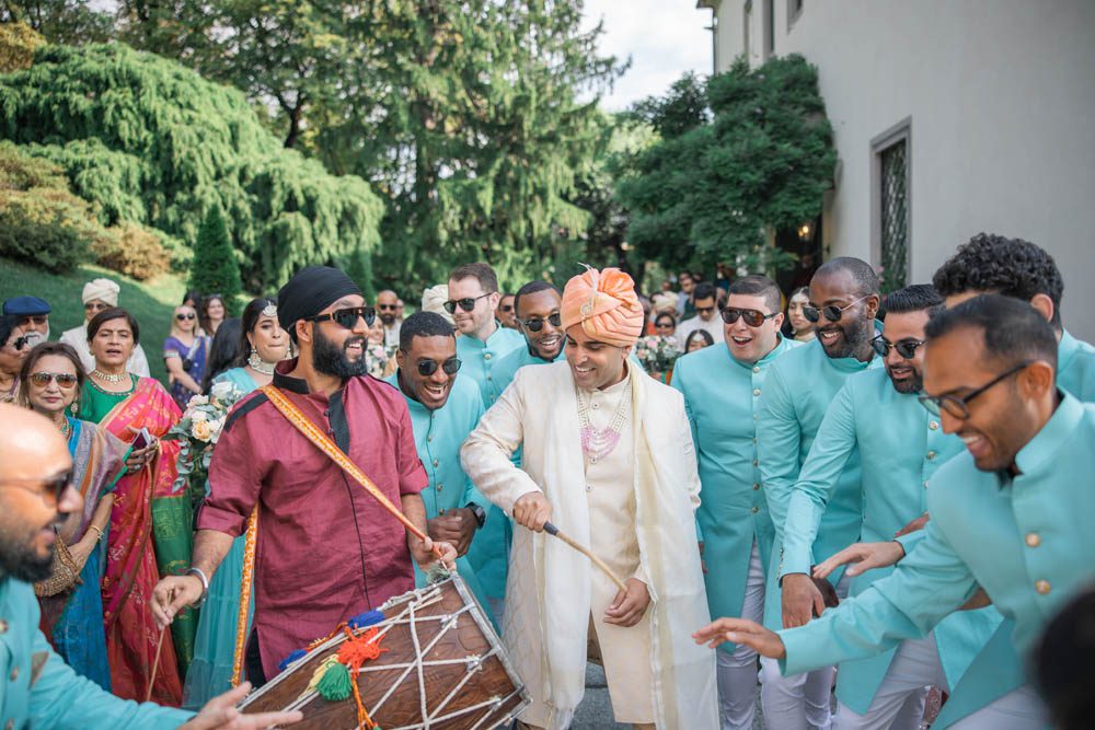 Indian Wedding Photography Baraat Ptaufiq Como Italy 3