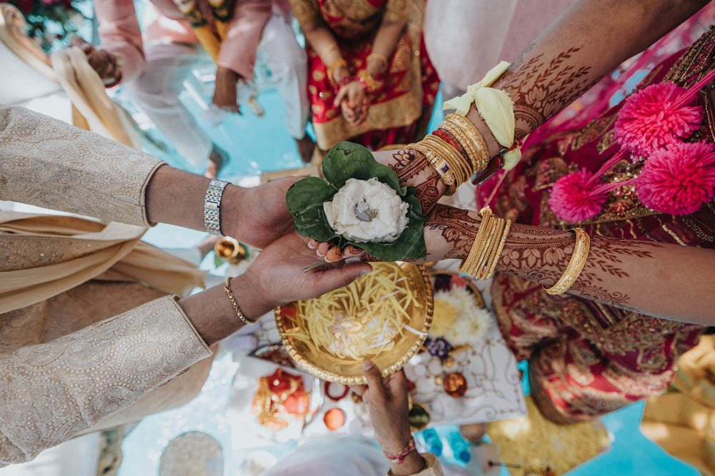 Indian Wedding Photography Ceremony Boston Ptaufiq Dreams Natura Resort Cancun 3