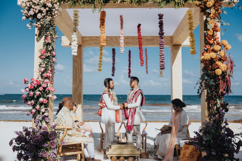 Indian Wedding Photography Ceremony Ptaufiq Destination Tulum Mexico 12