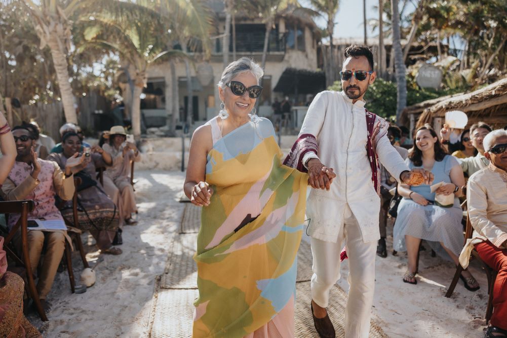 Indian Wedding Photography Ceremony Ptaufiq Destination Tulum Mexico 13