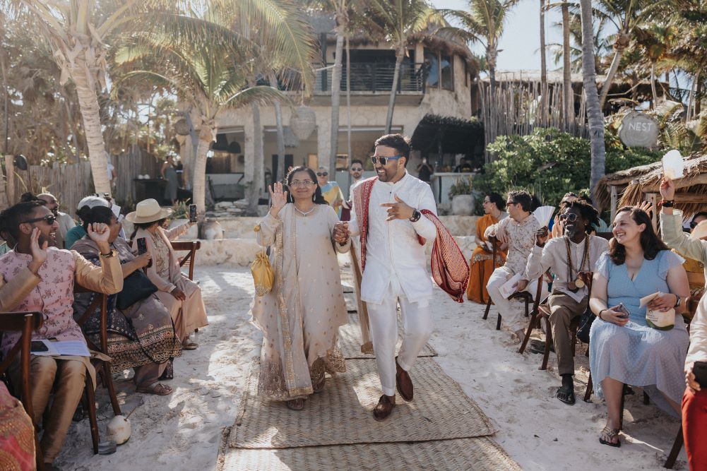 Indian Wedding Photography Ceremony Ptaufiq Destination Tulum Mexico 14