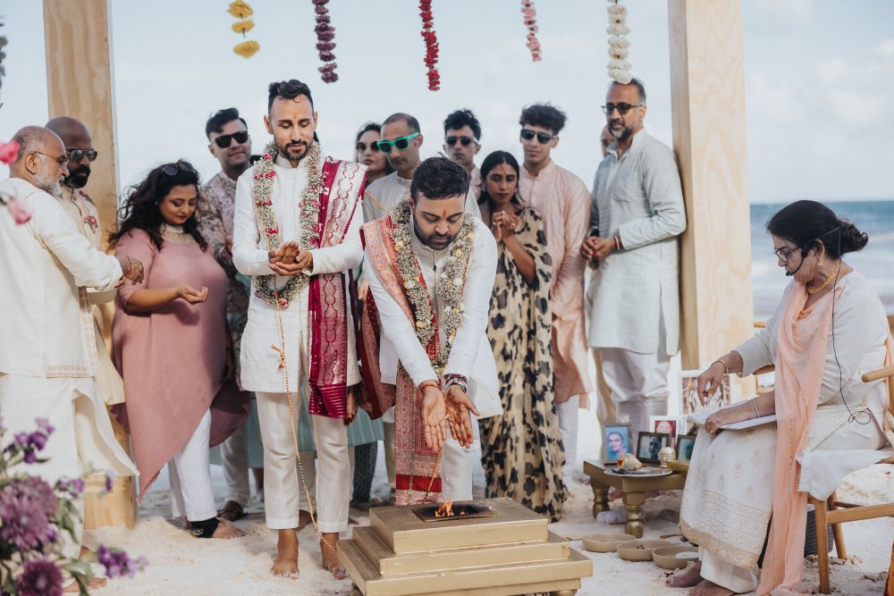 Indian Wedding Photography Ceremony Ptaufiq Destination Tulum Mexico 9