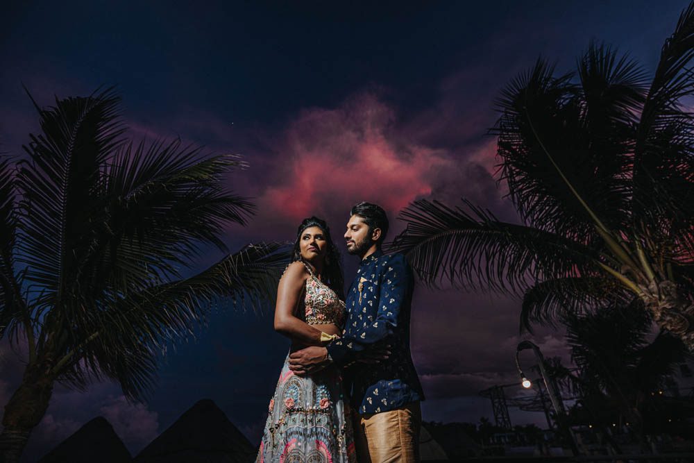 Indian Wedding Photography Couples Portrait Boston Ptaufiq Dreams Natura Resort Cancun 12