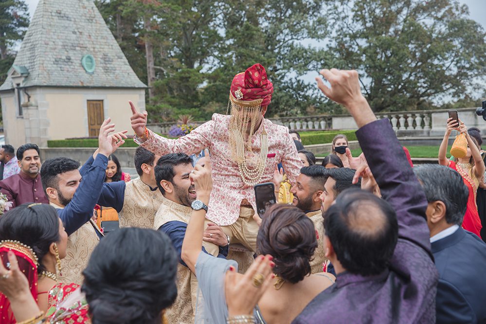 Indian Wedding Photography Destination Wedding Huntington New York Oheka Castle Baraat 1