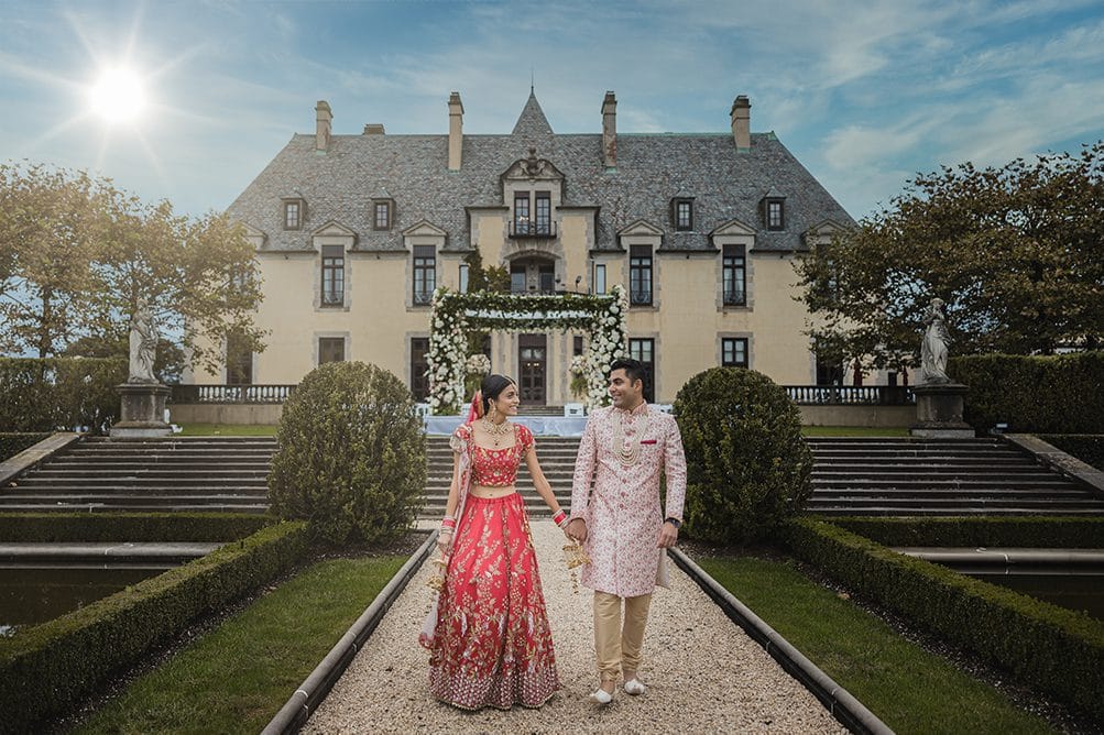Indian Wedding Photography Destination Wedding Huntington New York Oheka Castle Couples Portrait 4