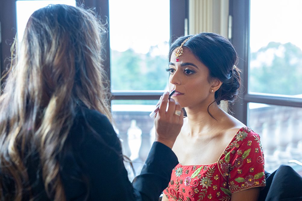 Indian Wedding Photography Destination Wedding Huntington New York Oheka Castle Preparation 1