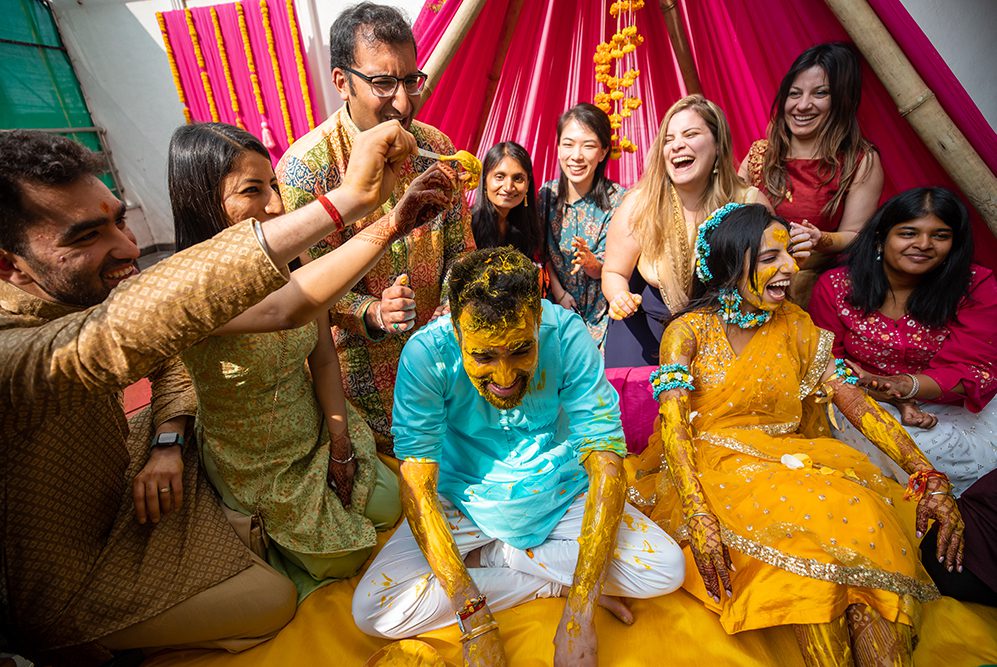 Indian Wedding Photography Destination Wedding India The Fern Hotels Resorts Haldi 8