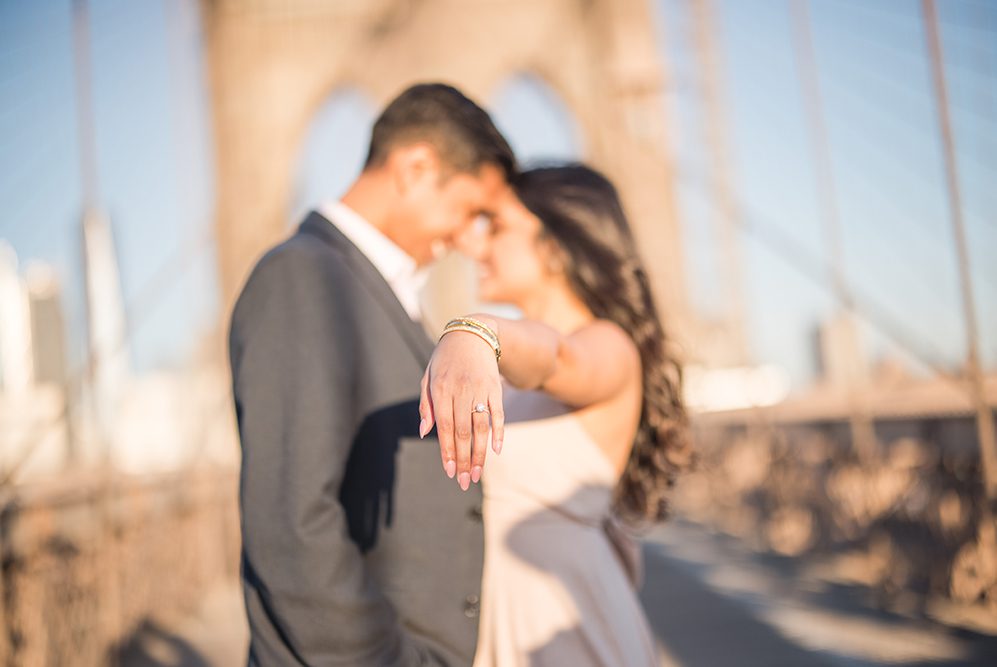 Indian Wedding Photography Destination Wedding New York Brooklyn Bridge Engagement 2