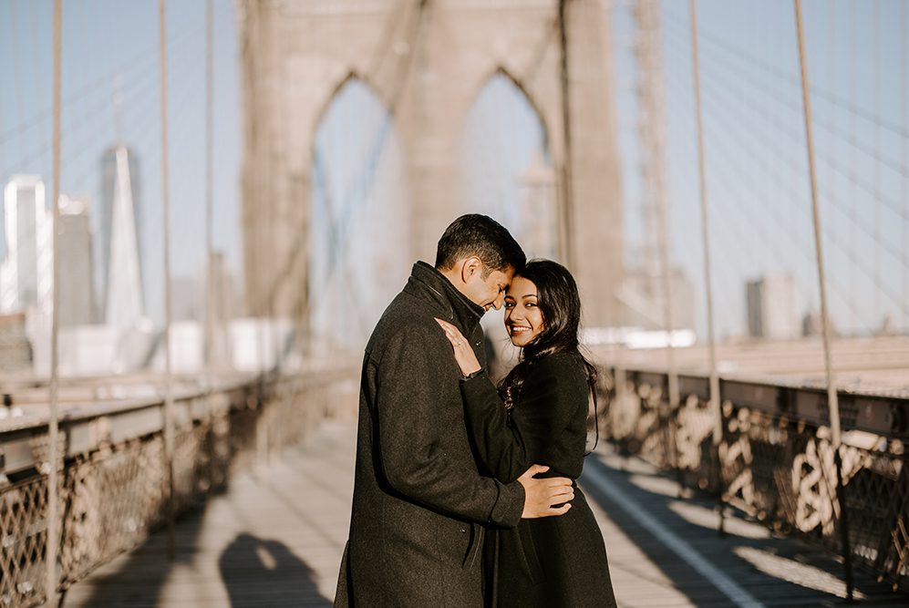 Indian Wedding Photography Destination Wedding New York Brooklyn Bridge Engagement 4
