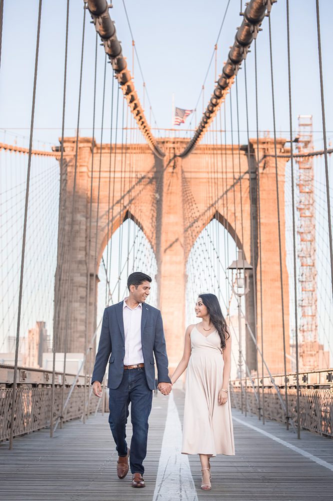 Indian Wedding Photography Destination Wedding New York Brooklyn Bridge Engagement 8
