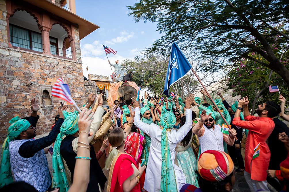 Indian Wedding Photography Destination Wedding Udaipur India Fateh Garh Heritage Resort Baraat 2