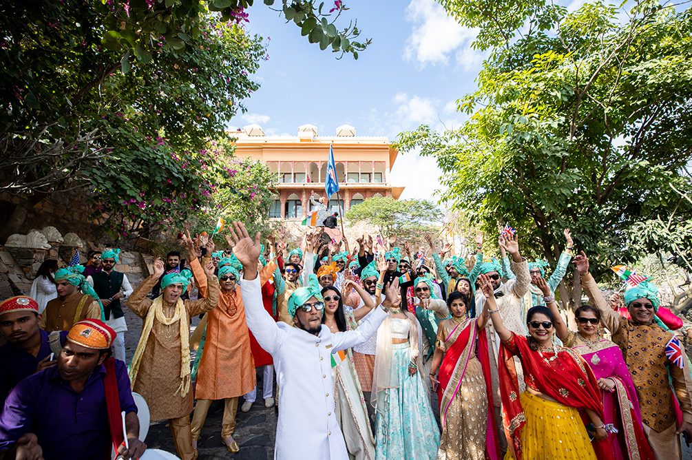 Indian Wedding Photography Destination Wedding Udaipur India Fateh Garh Heritage Resort Baraat 3