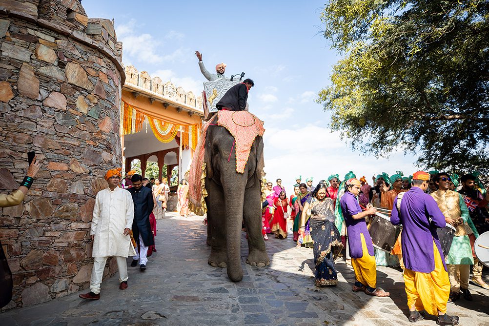 Indian Wedding Photography Destination Wedding Udaipur India Fateh Garh Heritage Resort Baraat