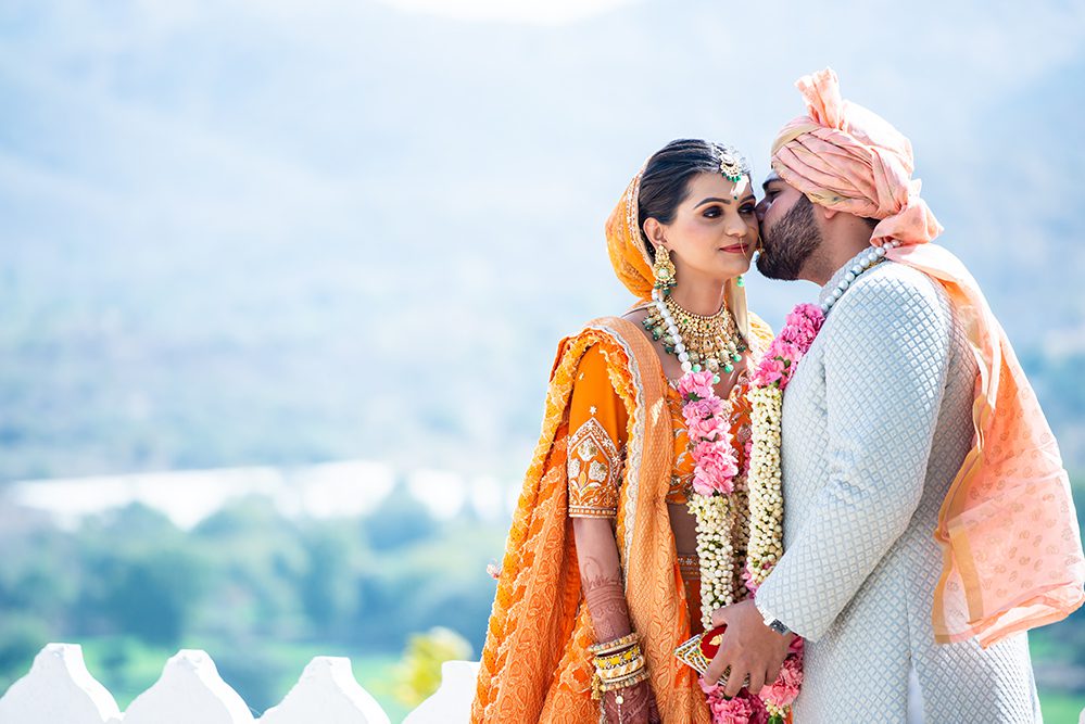 Indian Wedding Photography Destination Wedding Udaipur India Fateh Garh Heritage Resort First Look 2