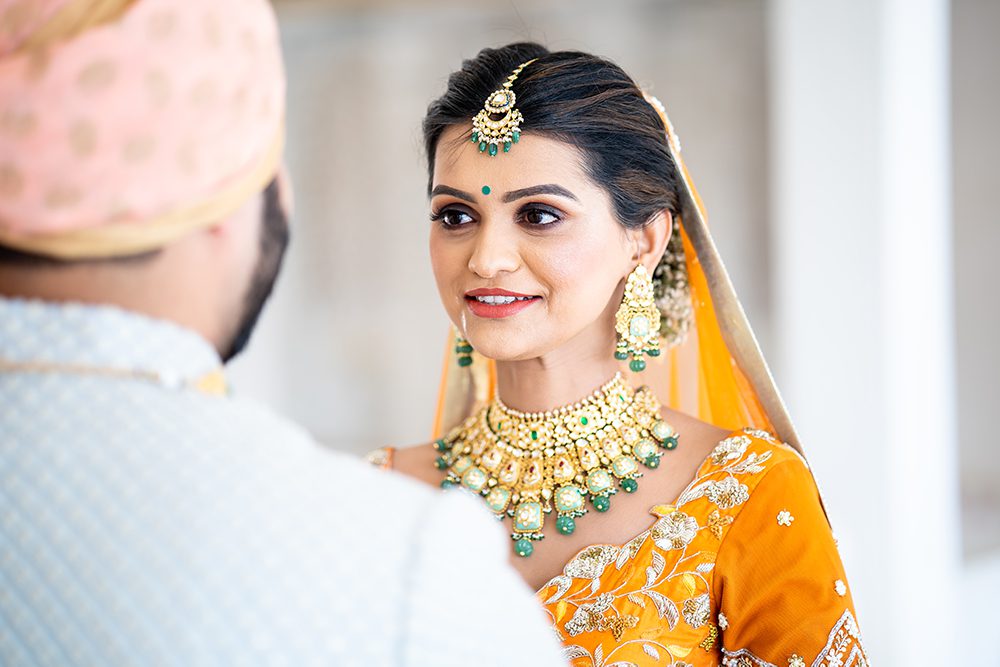 Indian Wedding Photography Destination Wedding Udaipur India Fateh Garh Heritage Resort First Look 20