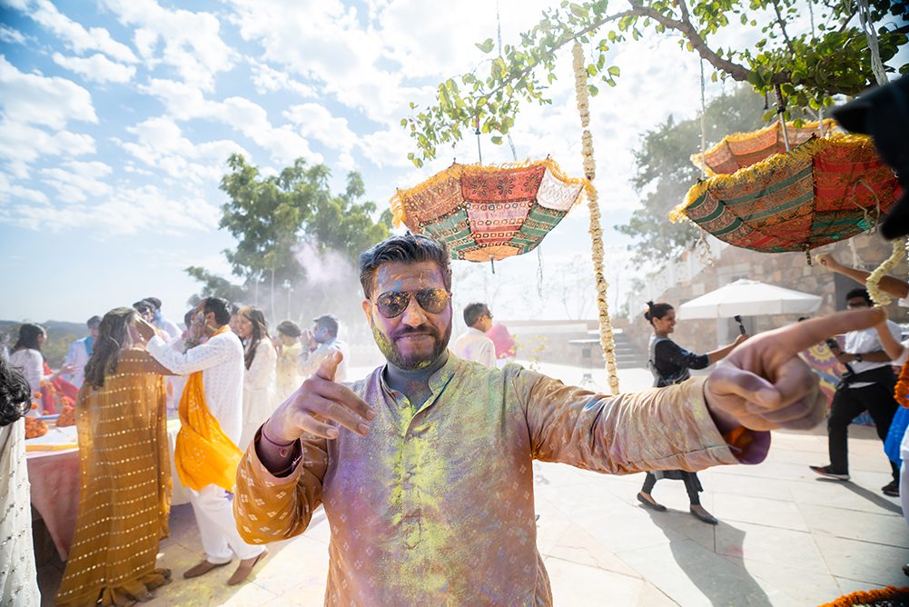 Indian Wedding Photography Destination Wedding Udaipur India Fateh Garh Heritage Resort Pithi 23