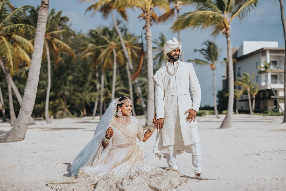 Indian Wedding Photography First Look Boston Ptaufiq Hyatt Zilara Cap Cana 4
