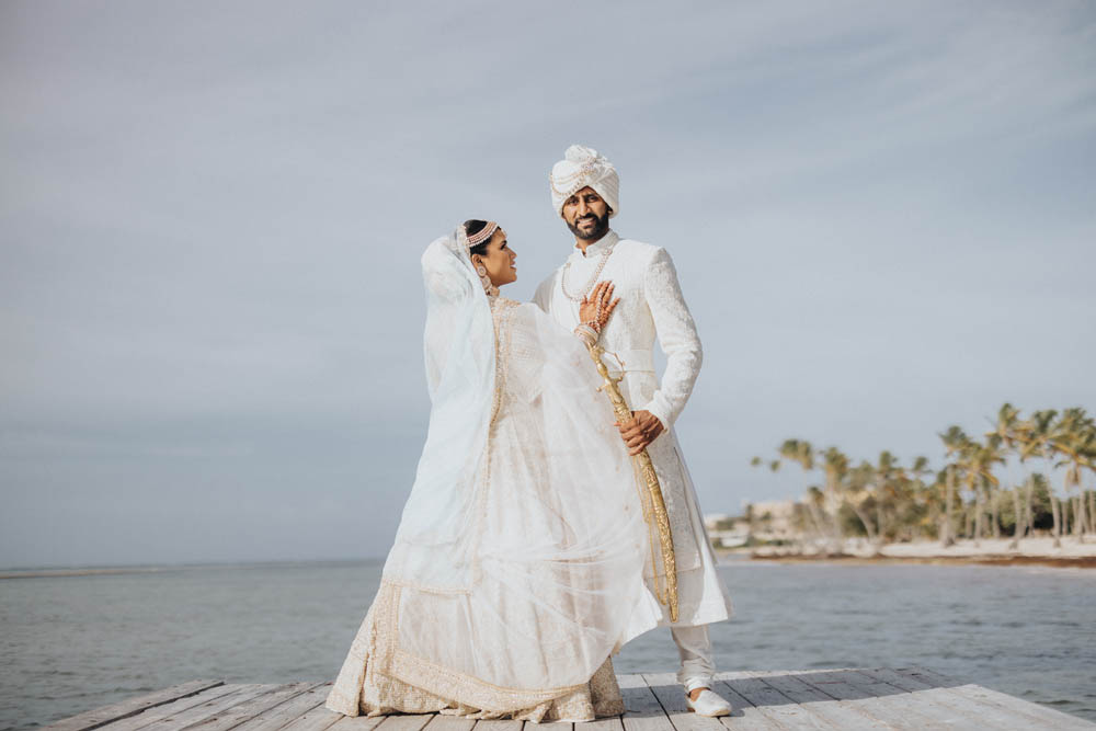 Indian Wedding Photography First Look Boston Ptaufiq Hyatt Zilara Cap Cana 6