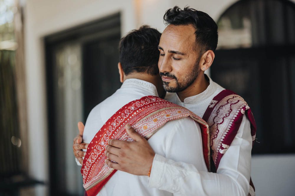 Indian Wedding Photography First Look Destination Tulum Mexico 1