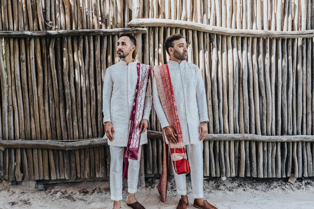 Indian Wedding Photography First Look Destination Tulum Mexico 5