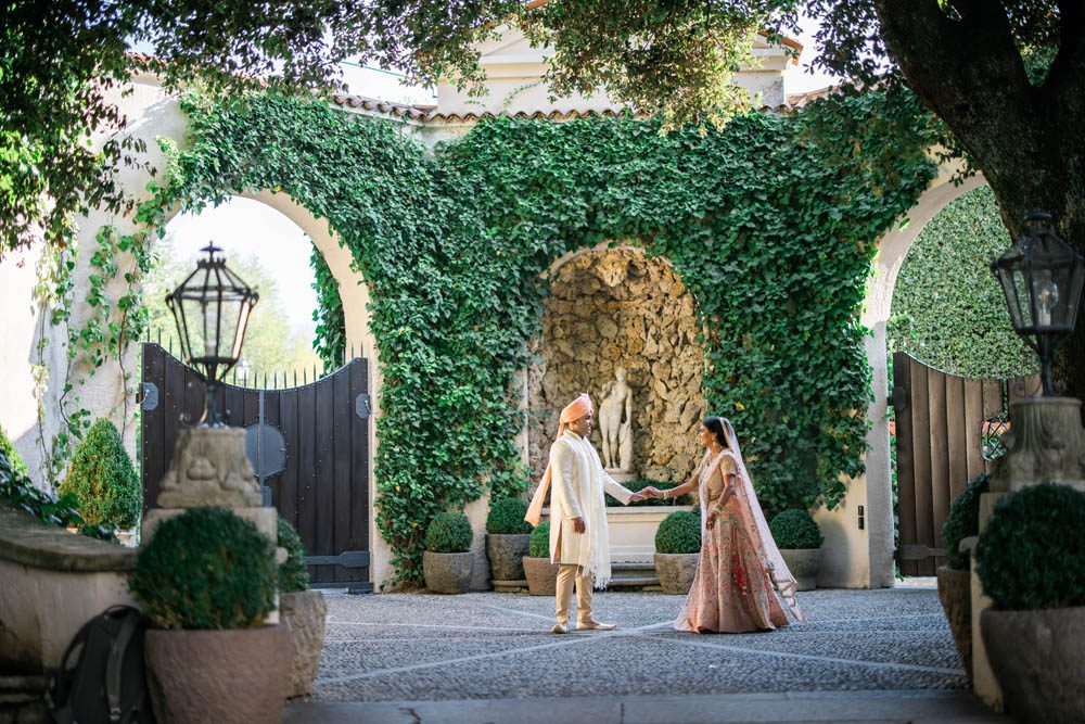 Indian Wedding Photography First Look Ptaufiq Como Italy 6