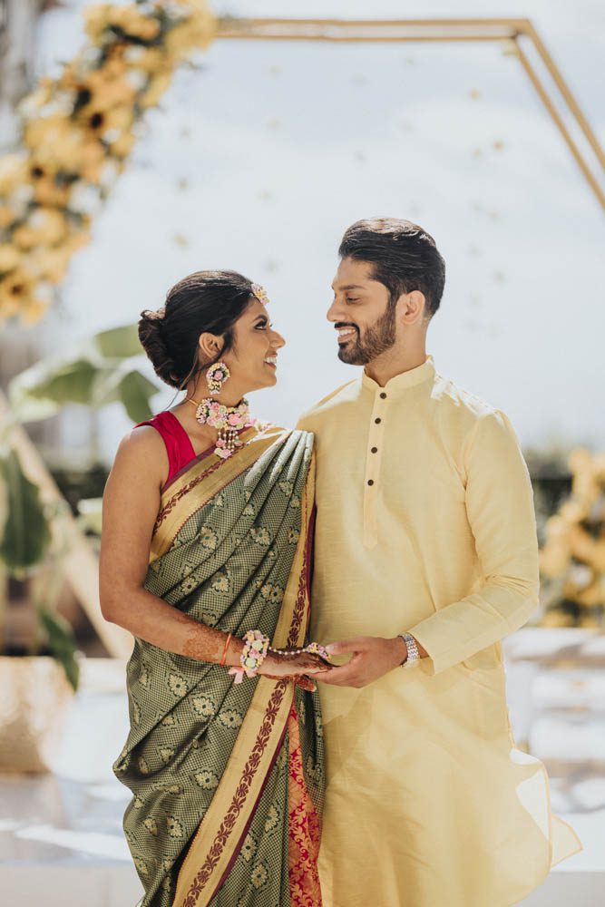 Indian Wedding Photography Haldi Boston Ptaufiq Dreams Natura Resort Cancun 3