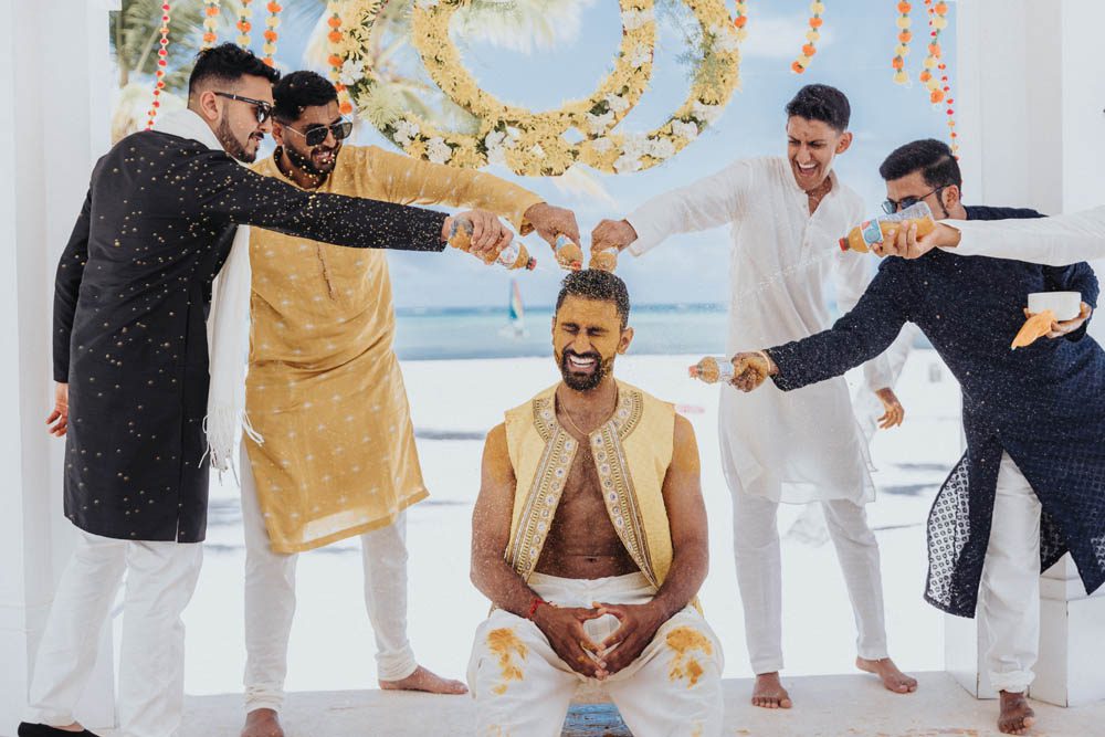 Indian Wedding Photography Haldi Boston Ptaufiq Hyatt Zilara Cap Cana 4