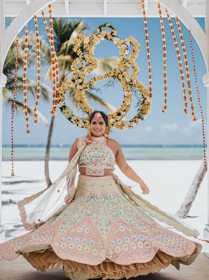 Indian Wedding Photography Haldi Boston Ptaufiq Hyatt Zilara Cap Cana 7