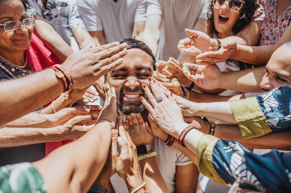 Indian Wedding Photography Haldi Destination Tulum Mexico 3