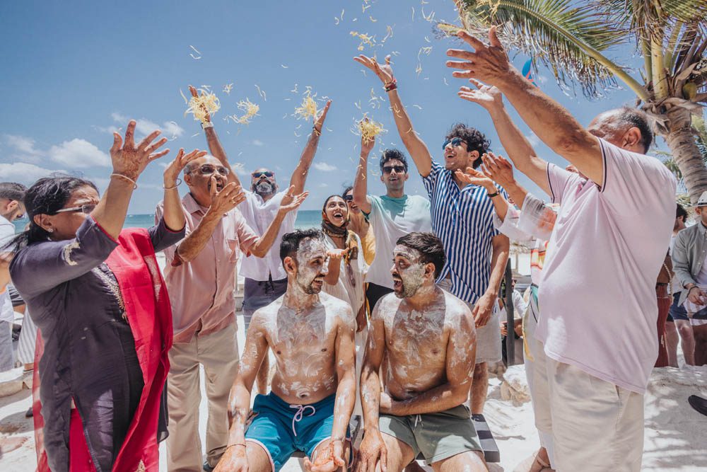 Indian Wedding Photography Haldi Destination Tulum Mexico 4
