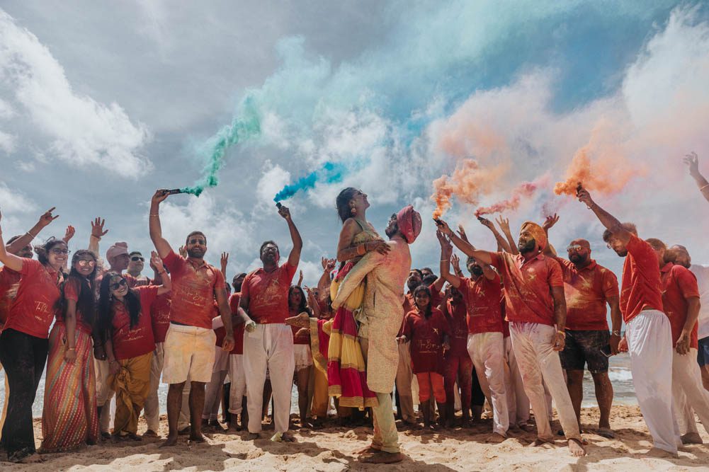 Indian Wedding Photography Haldi Ptaufiq Generations Riviera Maya Cancun 4