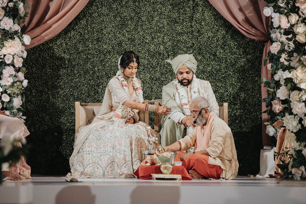 Indian Wedding Photography PTaufiq Boston Marriott Burlington Ceremony 12