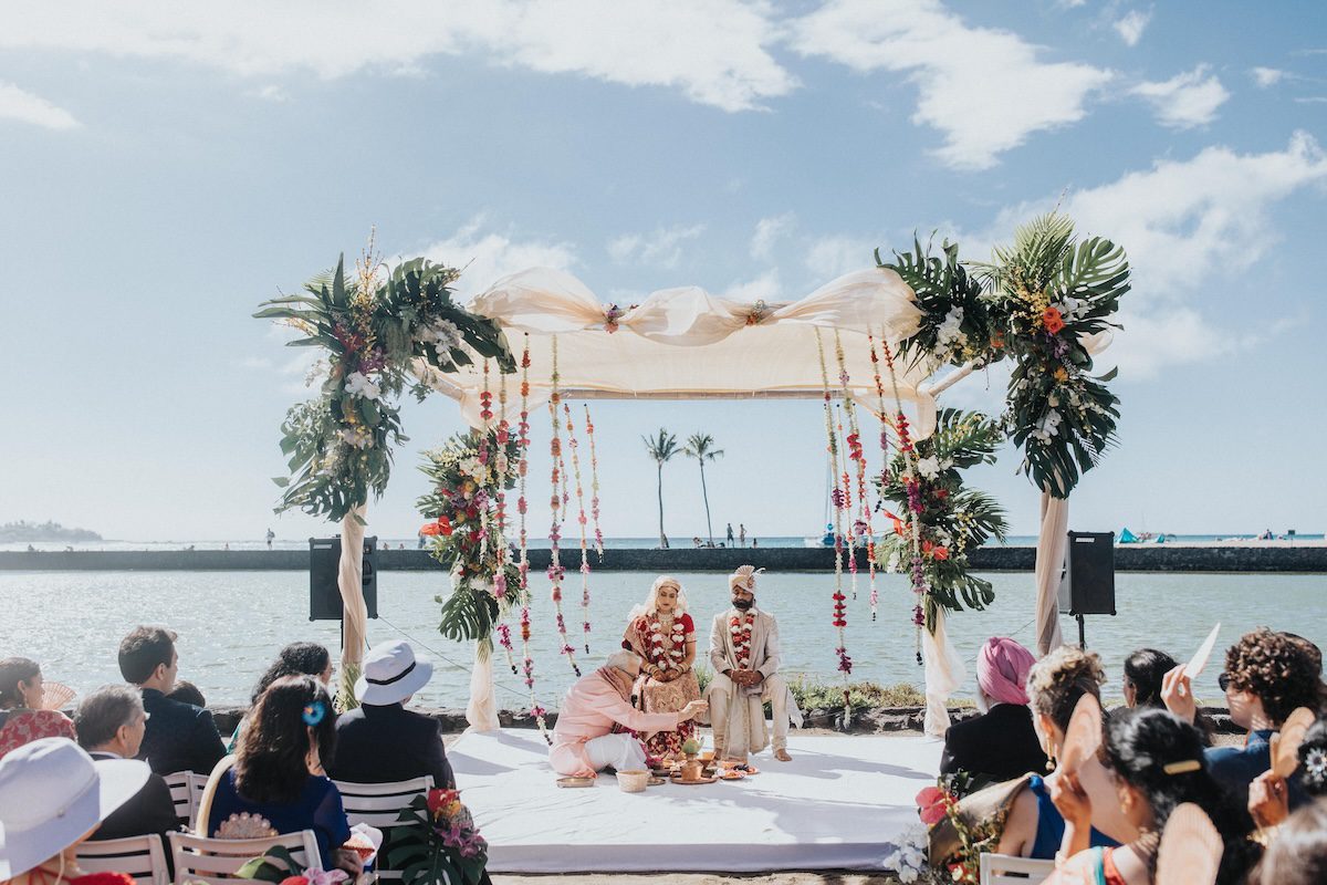 Indian Wedding Waikoloa Beach Marriott Resort Spa kanyadaan P.taufiq