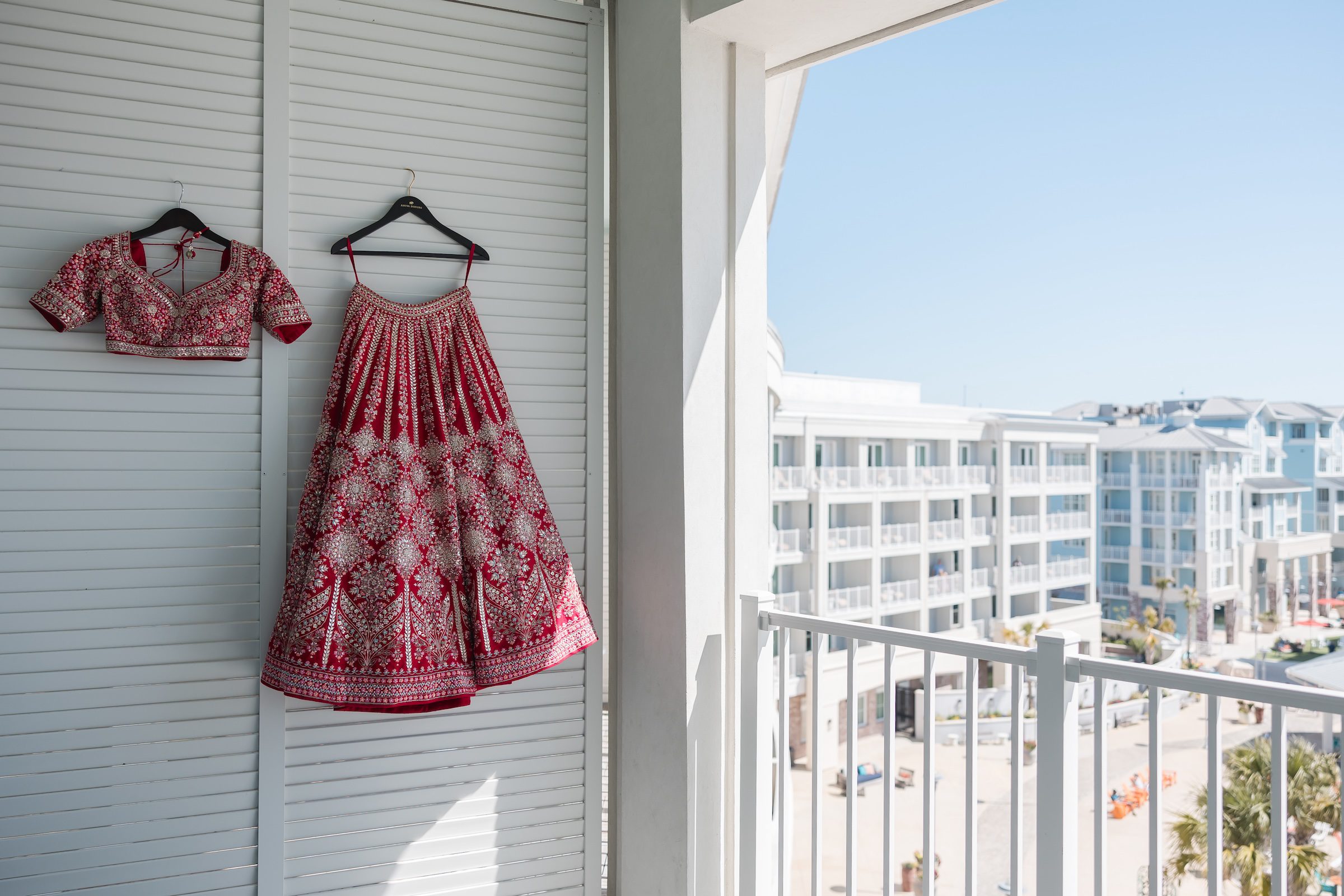 Indian Wedding Wild Dunes Resort Isle of Palms Bride Designer Dress P.taufiq