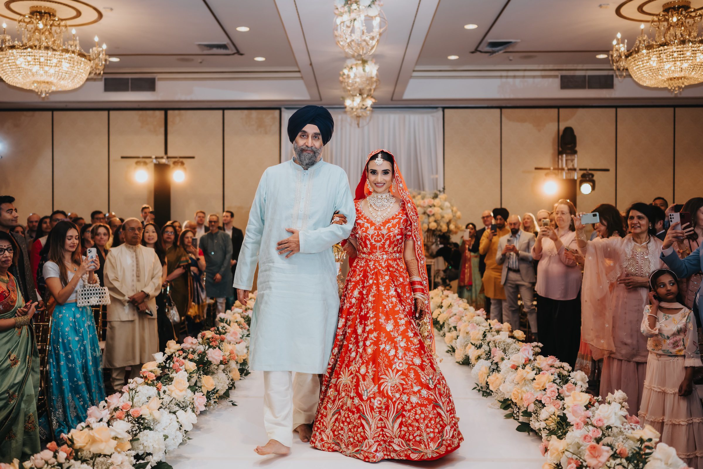 Indian wedding Hilton Pearl River Bridal entry P.taufiq