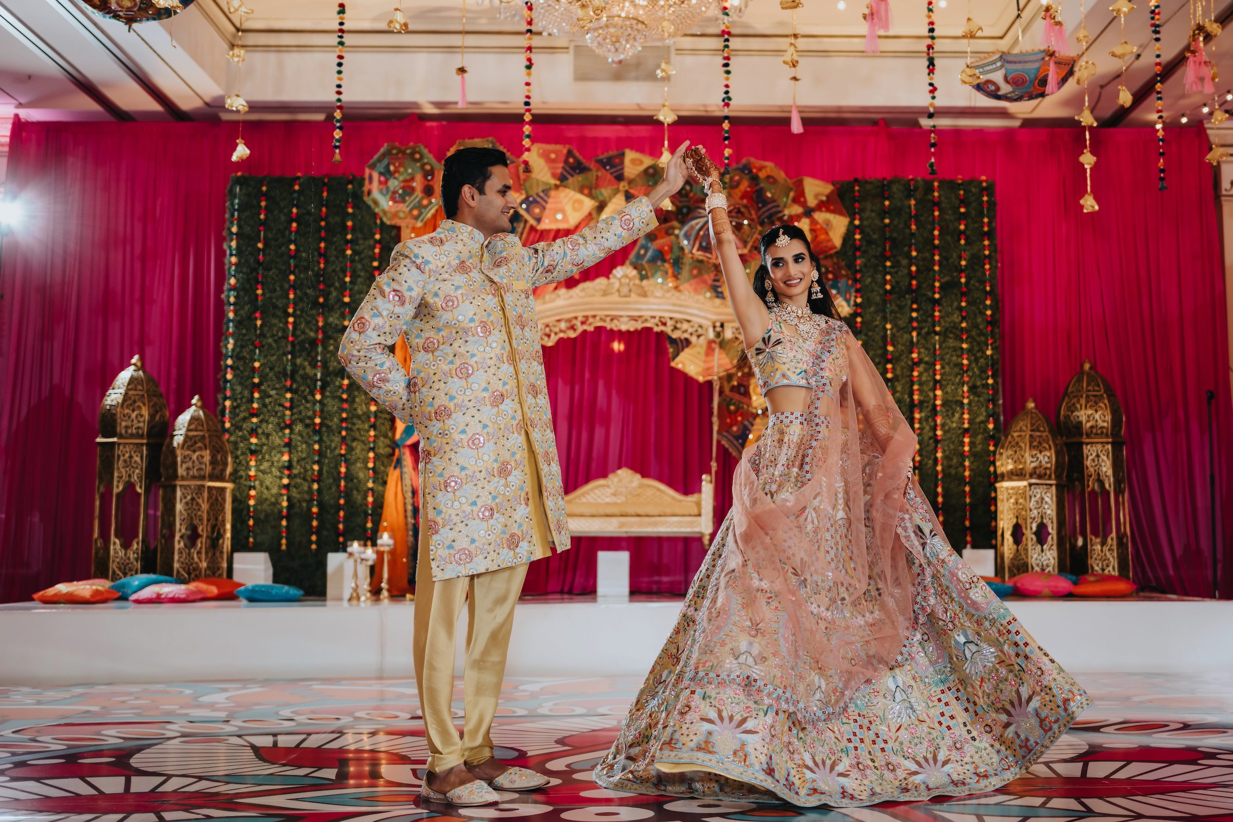 Indian wedding Hilton Pearl River Sangeet P.taufiq