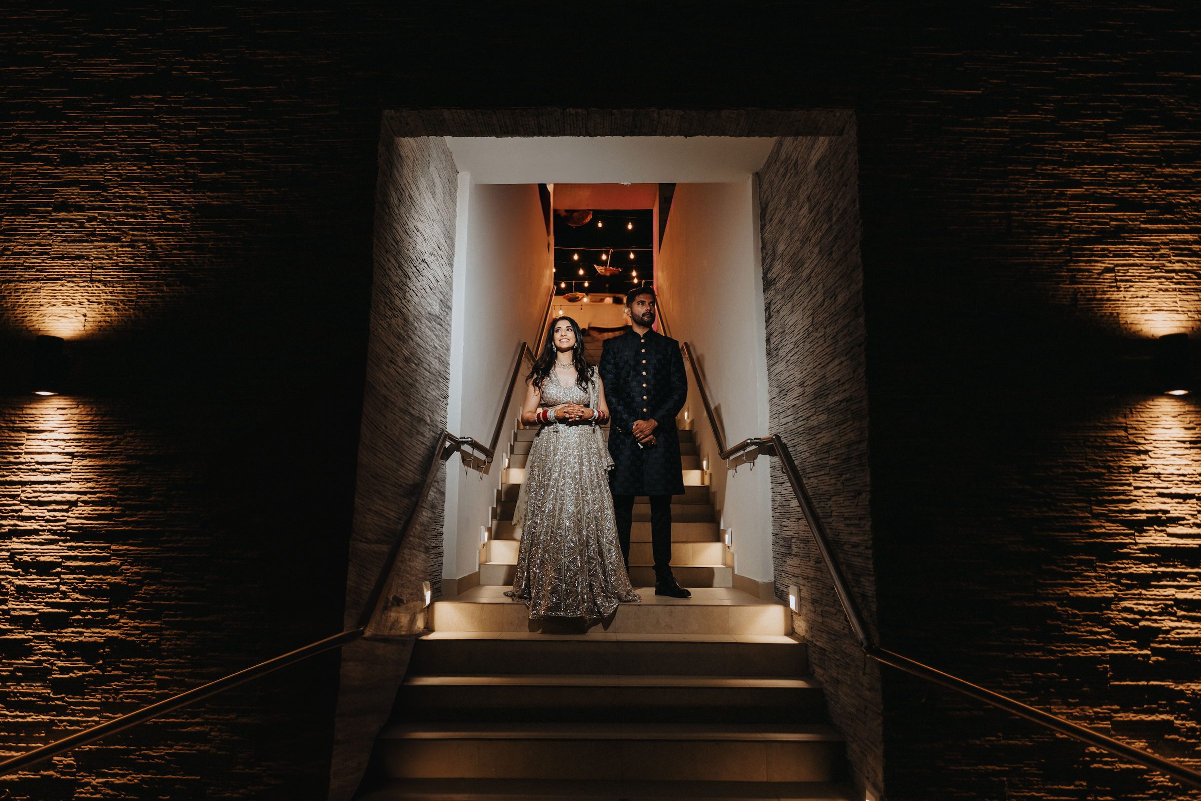 Indian wedding Royalton Splash Riviera Cancun Bride and Groom shoot P.taufiq