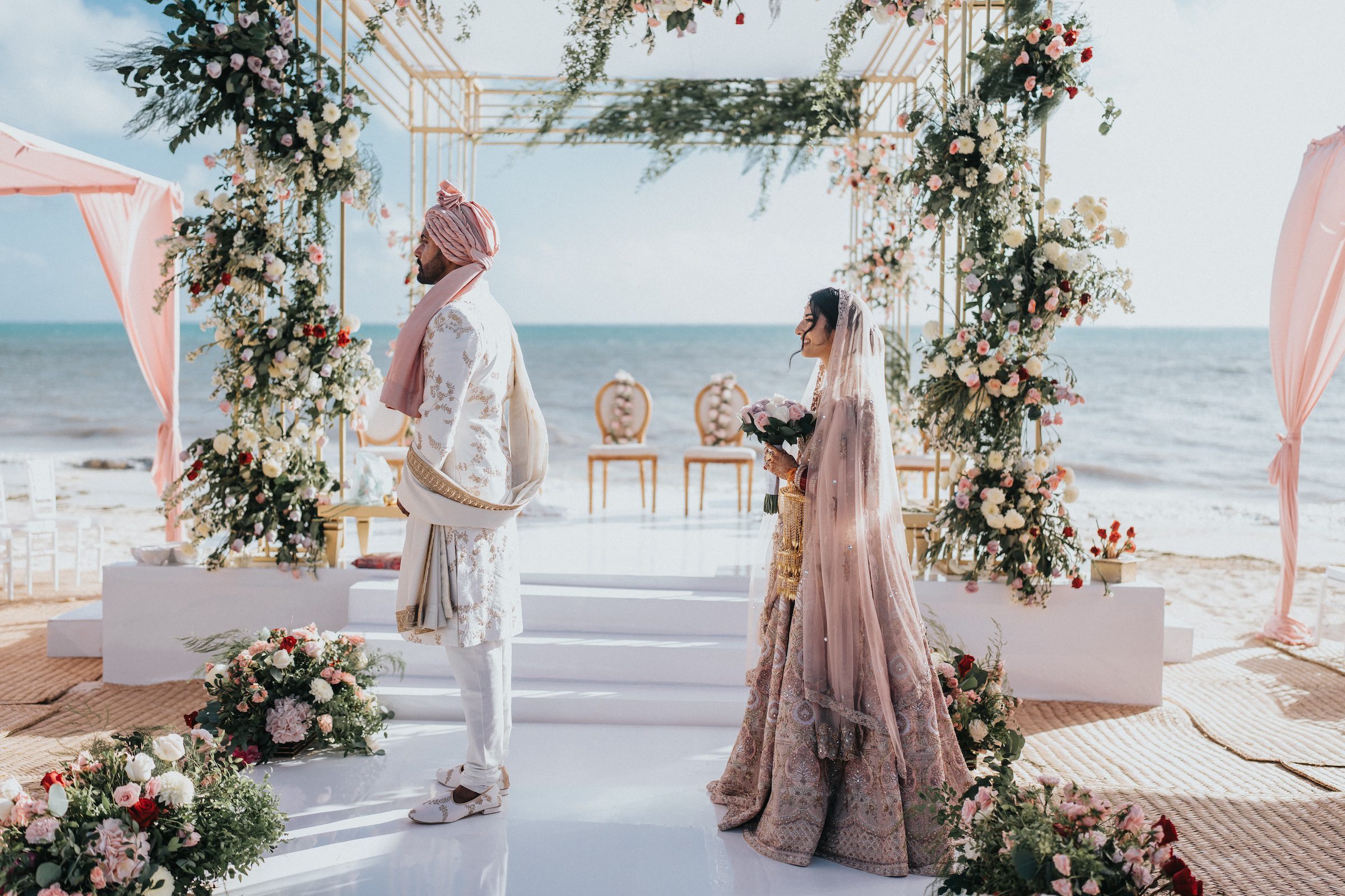 Indian wedding Royalton Splash Riviera Cancun couple shoot P.taufiq