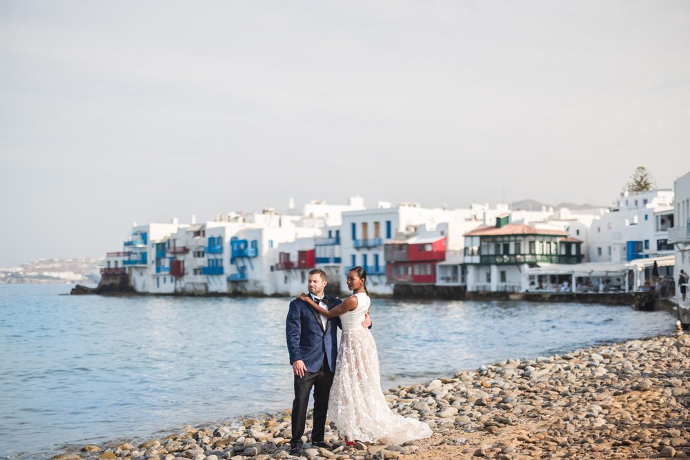 Mykonos Greece Wedding Ptaufiq Photography First Look 4