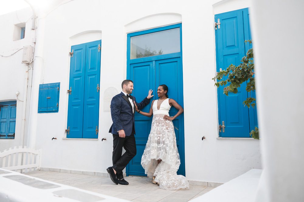Mykonos Greece Wedding Ptaufiq Photography First Look 9