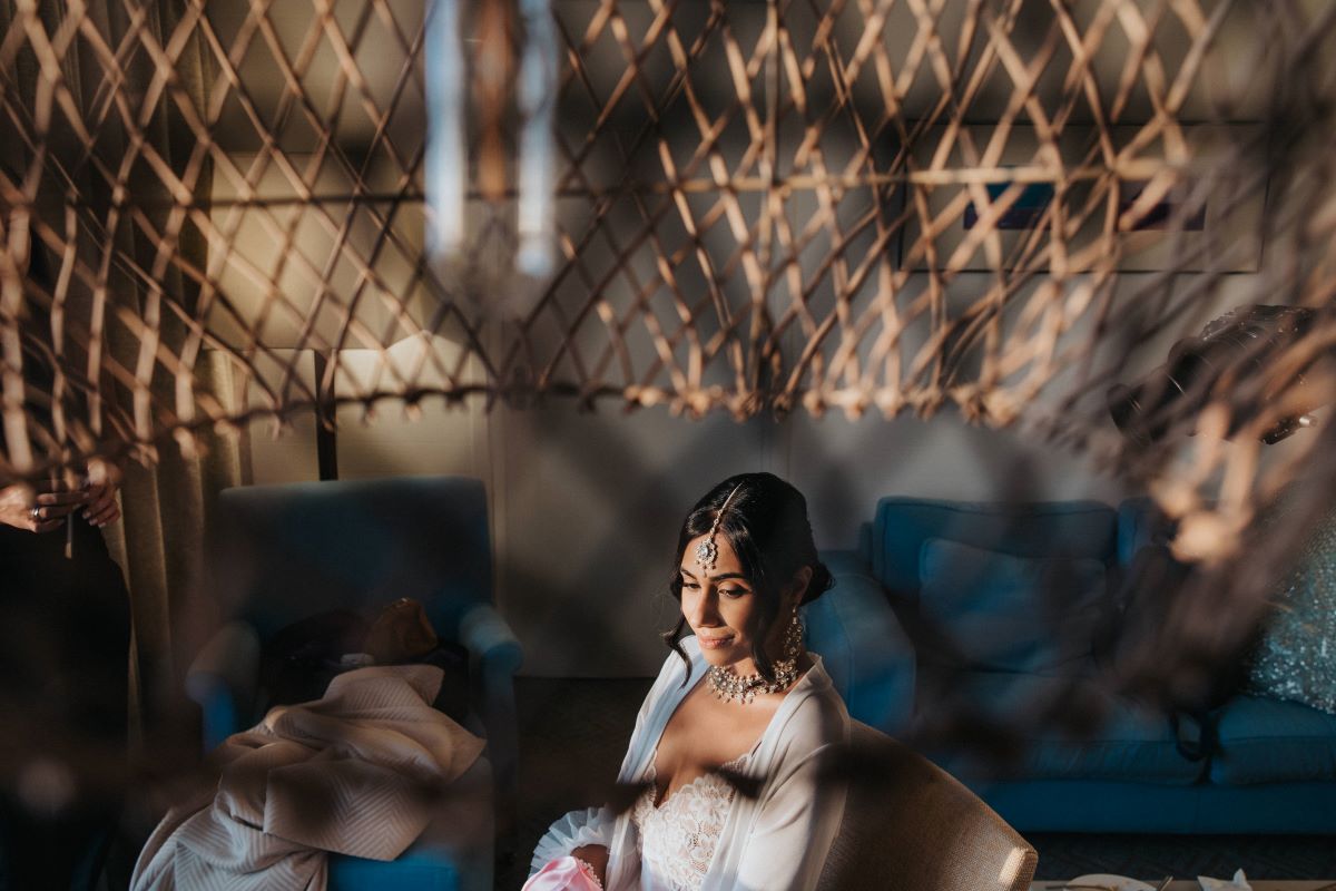 Ptaufiq Indian Destination Wedding Castell de Sant Marcal Barcelona Spain Serena and Manav Getting Ready 16