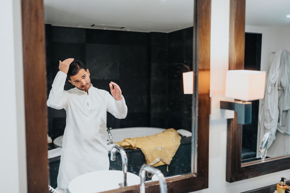 Ptaufiq Indian Destination Wedding Castell de Sant Marcal Barcelona Spain Serena and Manav Getting Ready 6