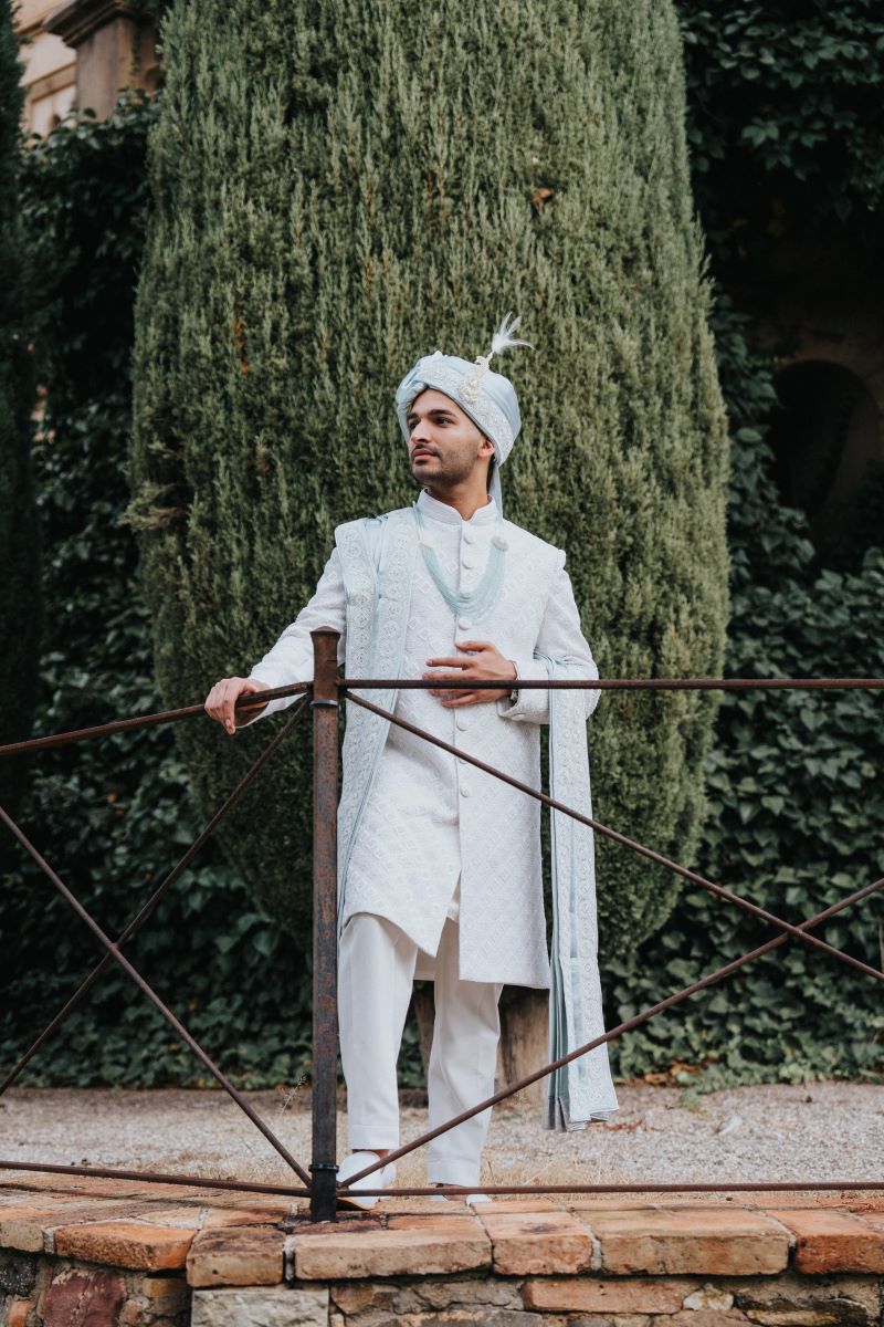 Ptaufiq Indian Destination Wedding Castell de Sant Marcal Barcelona Spain Serena and Manav Getting Ready 9