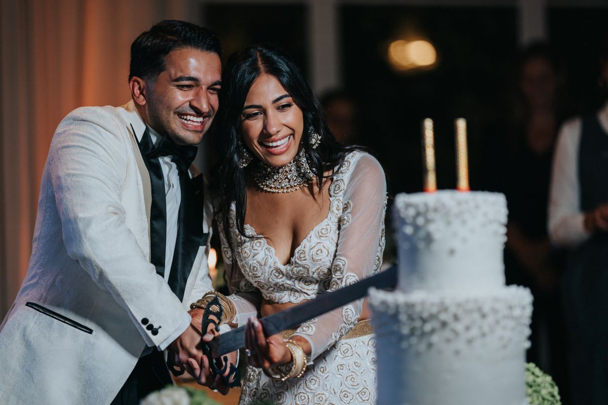 Ptaufiq Indian Destination Wedding Castell de Sant Marcal Barcelona Spain Serena and Manav Reception 13