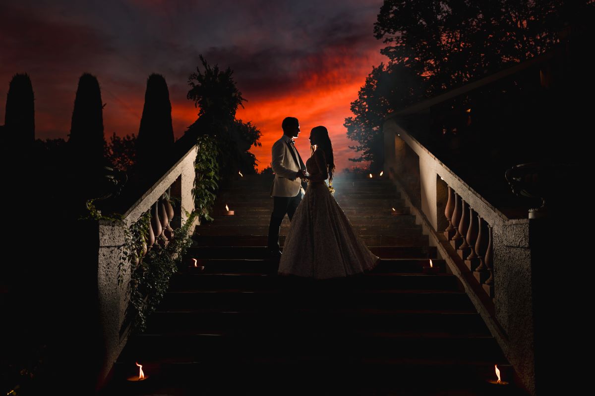 Ptaufiq Indian Destination Wedding Castell de Sant Marcal Barcelona Spain Serena and Manav Reception 2