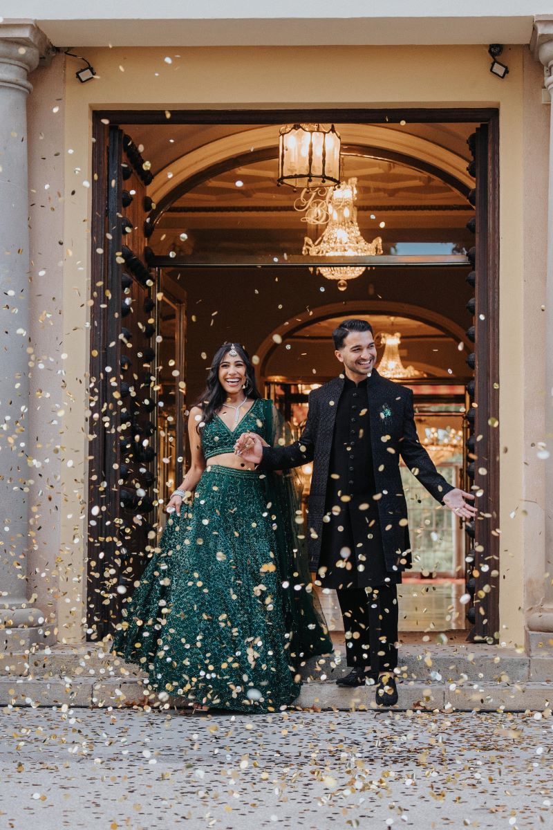 Ptaufiq Indian Destination Wedding Castell de Sant Marcal Barcelona Spain Serena and Manav Sangeet 2