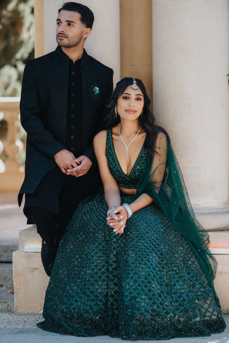 Ptaufiq Indian Destination Wedding Castell de Sant Marcal Barcelona Spain Serena and Manav Sangeet 3