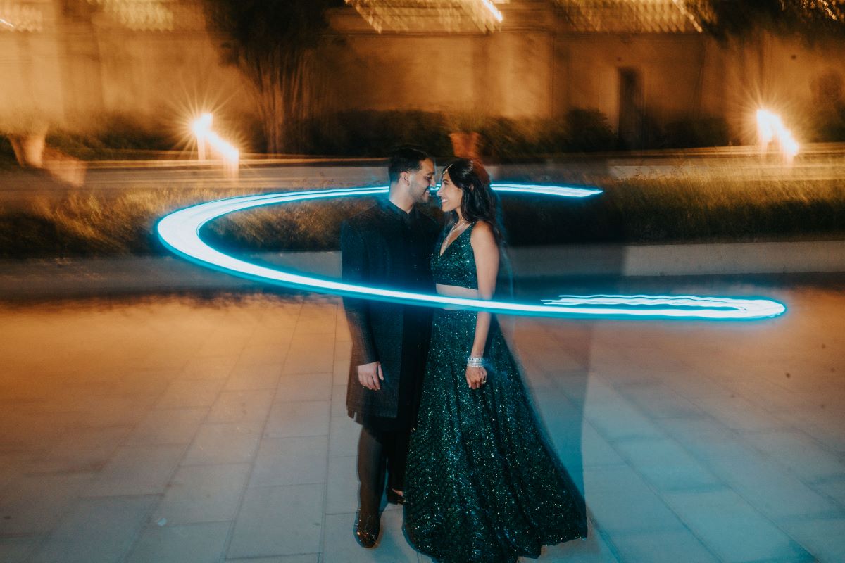 Ptaufiq Indian Destination Wedding Castell de Sant Marcal Barcelona Spain Serena and Manav Sangeet 9