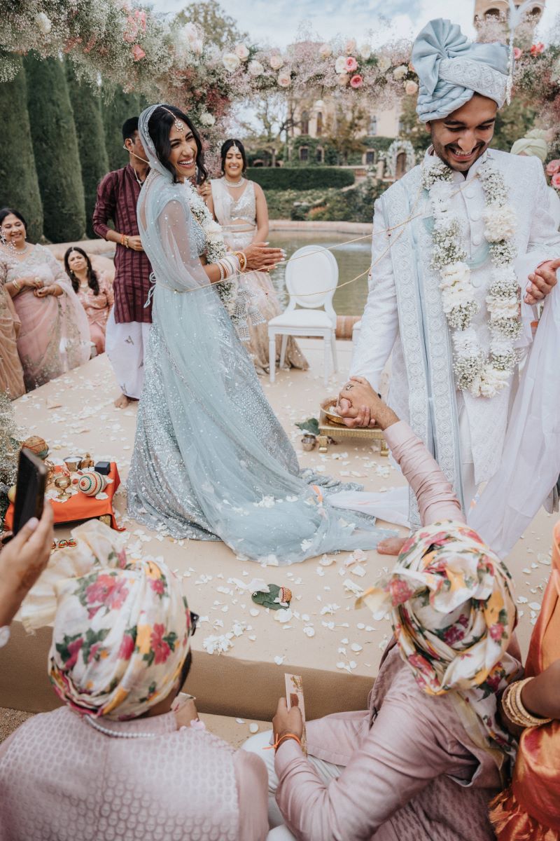 Ptaufiq Indian Destination Wedding Castell de Sant Marcal Barcelona Spain Serena and Manav Wedding Ceremony 11
